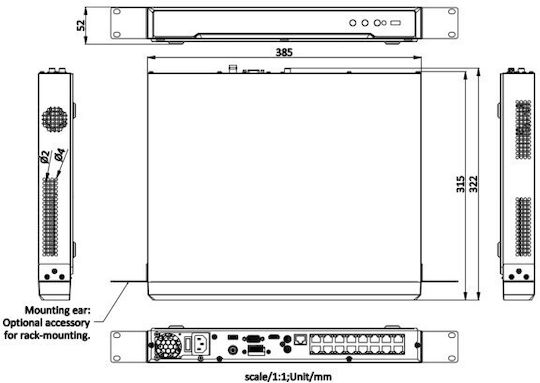 Hikvision Înregistrare video NVR 16 canale cu rezoluție 4K DS-7616NI-M2