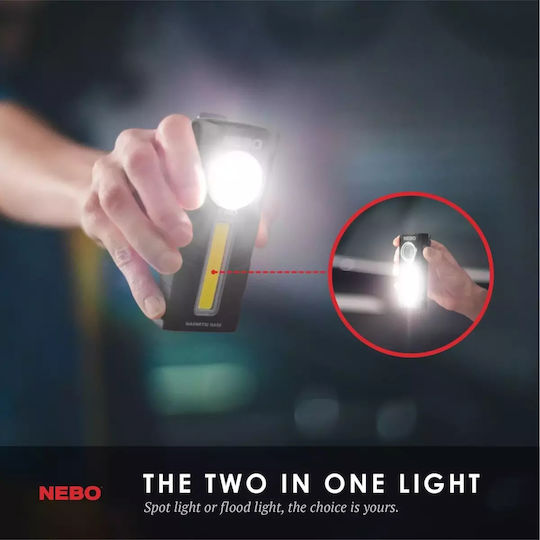 Nebo Battery Workshop Light LED Dual Function with Brightness up to 300lm Tino