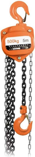 Nova Chain Hoist 5m TYPE 500-5 for Weight Load up to 500kg Orange