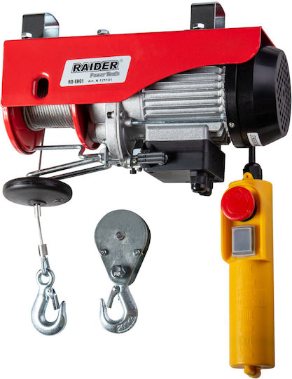 Raider Elektrohebezeug RD-EH01 for Load Weight up to 250kg in Rot Color