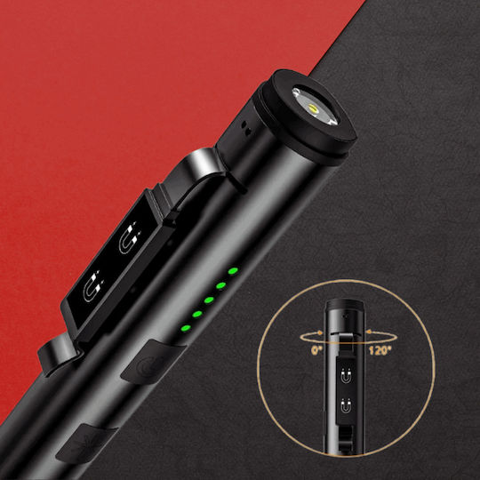 Ledholics Φακός Συνεργείου Επαναφορτιζόμενος LEDUV IP55 με Φωτεινότητα έως 160lm