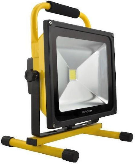 Avide Προβολέας Εργασίας Επαναφορτιζόμενος LED IP65 με Φωτεινότητα έως 650lm ABRFLNW-30W