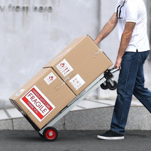 2-in-1 Cargo Trolley Maximum Capacity 181 Kg Weight 8 Kg Aluminum Foldable 384 X 1075 X 867 Mm
