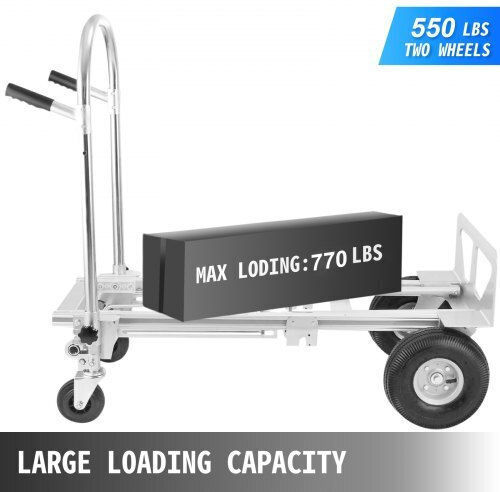 3 In 1 Cargo Trolley Aluminum Max Capacity 320 Kg 4 Wheels