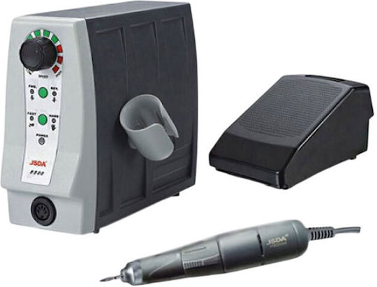 JSDA Nail Drill Power 85W Black with Pedal with 35000 Rotations per Minute