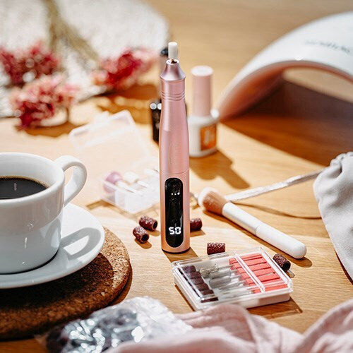 Adler Nagelfräser Batterie 11W Rosa mit 13500 Umdrehungen pro Minute