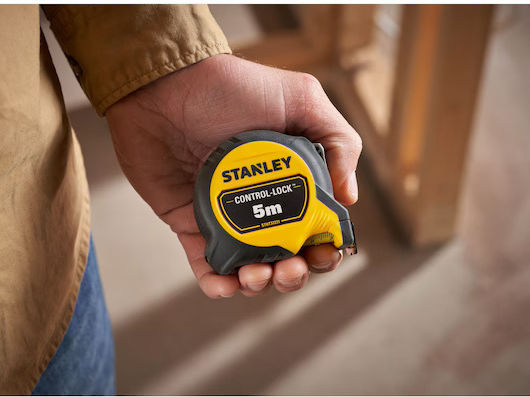 Stanley Lock Tape Measure with Auto-Rewind 25mm x 5m