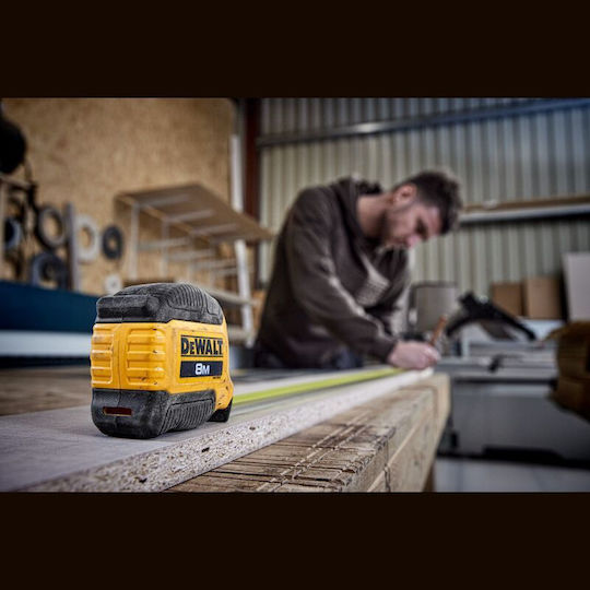 Dewalt Tape Measure with Auto-Rewind 8m