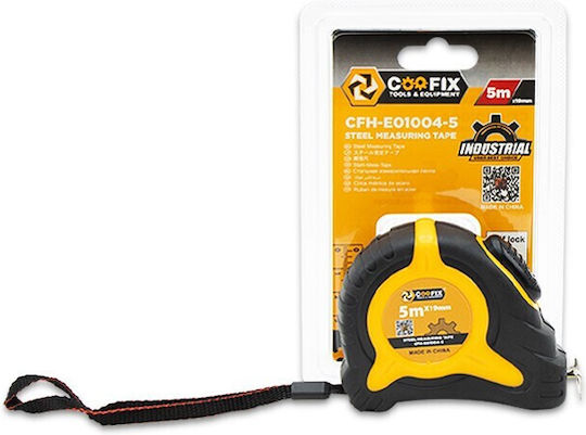 Coofix Tape Measure with Auto-Rewind 19mm x 5m