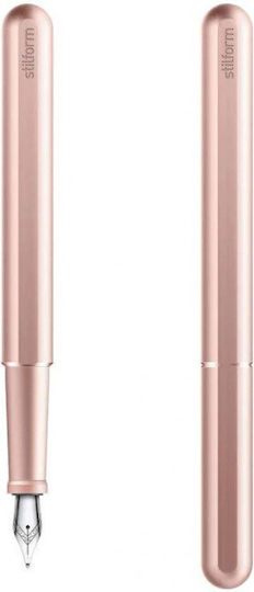 Stilform Writing Pen Fine Pink made of Aluminum with Blue Ink