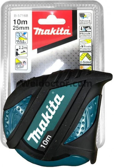 Makita Tape Measure with Auto-Rewind and Magnet 10m