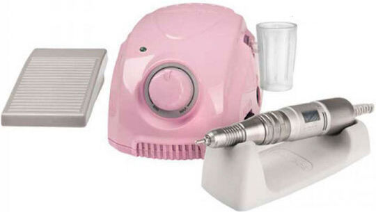 Saeyang 3 Champion Nail Drill Power 45W Pink with Pedal with 35000 Rotations per Minute