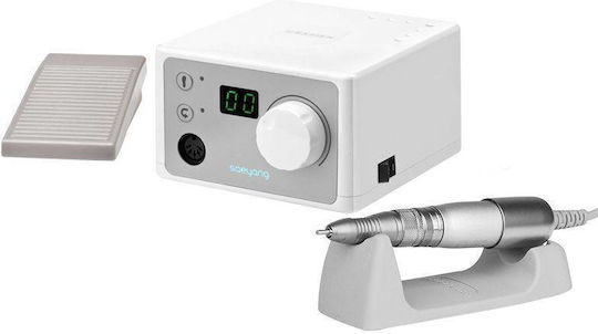 Saeyang K-35 Nail Drill Power 45W White with Pedal with 30000 Rotations per Minute