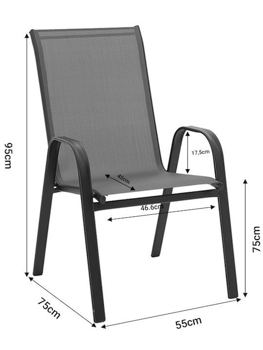 Set Sala De Mese Pentru Exterior Valor Calan 7 Piese Maro
