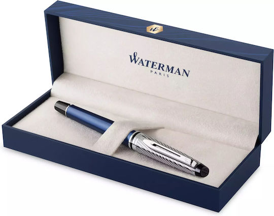 Waterman Πένα Γραφής Fine Μπλε με Μπλε Μελάνι
