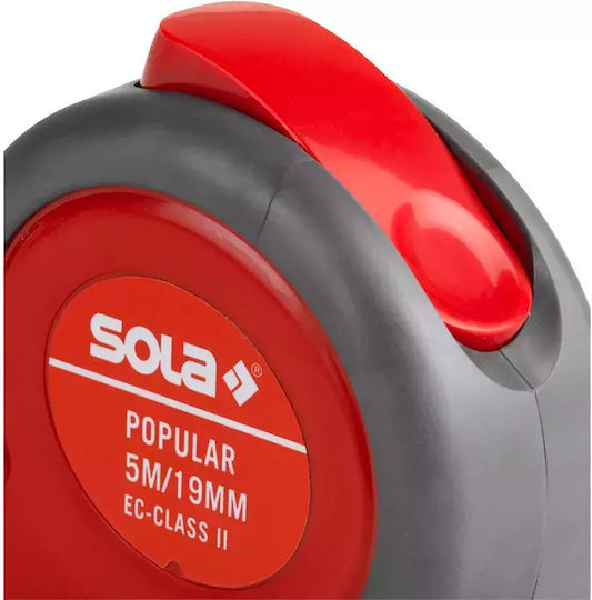 Sola POPULAR PP5 Μετροταινία με Αυτόματη Επαναφορά 19mm x 5m 2τμχ