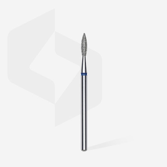 Staleks Nail Drill Diamond Cutter Bit with Flame Head Blue