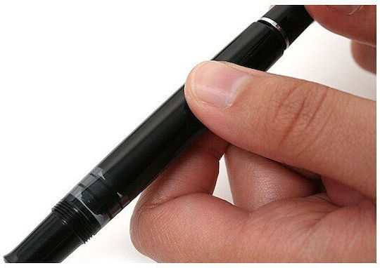 Pelikan Classic M205 Πένα Γραφής Medium Μαύρη από Ατσάλι με Μαύρο Μελάνι