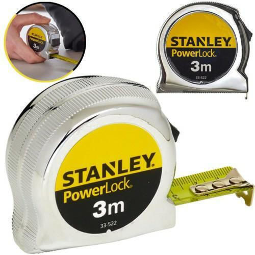 Stanley Powerlock Banda de măsurat cu resetare automată 19mm x 3m