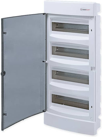 Aca Walled 12-Elements Fuse Box with 4 Rows