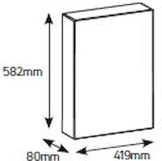 Geyer Atlas Walled 15-Elements Fuse Box with 3 Rows W419xH582xD94mm