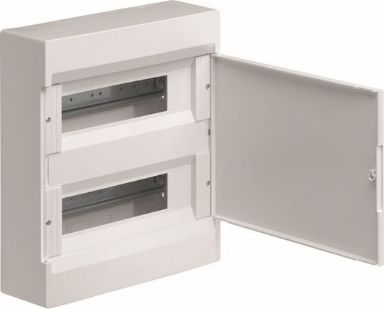 Hager Cosmos Wall mounted 12-Elements Fuse Box with 2 Rows W294xH326.5xD92.5mm