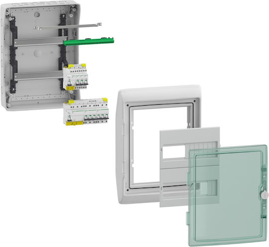 Schneider Electric Kaedra Wall mounted Waterproof 12-Elements Fuse Box with 2 Rows W340xH460xD160mm