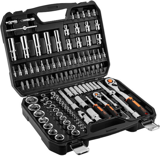 Neo Tools Καστάνια με Καρυδάκια 1\2" & 1\4" 110τμχ