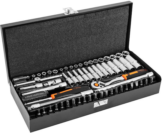 Neo Tools Καστάνια με Καρυδάκια 1\4" 63τμχ