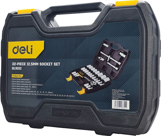 Deli Set Ratchet 1\2" 32pcs