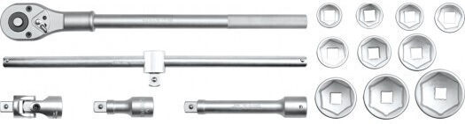 Yato Ratschen- & Steckschlüssel-Sets 3\4" 15Stück