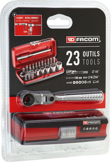 Facom Set Ratchet 1\4" 23pcs