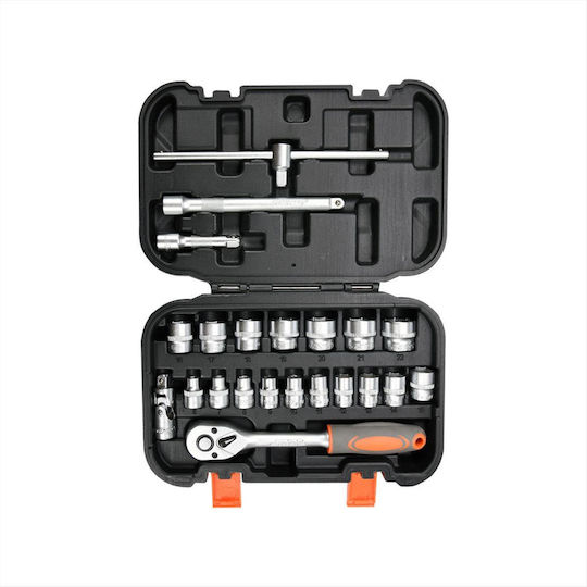 Sthor Ratschen- & Steckschlüssel-Sets 1\4" 42Stück
