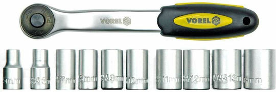 Vorel Set Ratchet 1\4" 11pcs