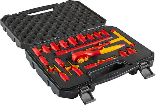 Neo Tools Ratschen- & Steckschlüssel-Sets 19Stück