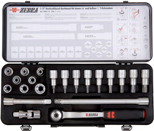 Wurth Set Ratchet 1\2" 21pcs