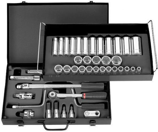 Facom Ratschen- & Steckschlüssel-Sets 1\2" 54Stück