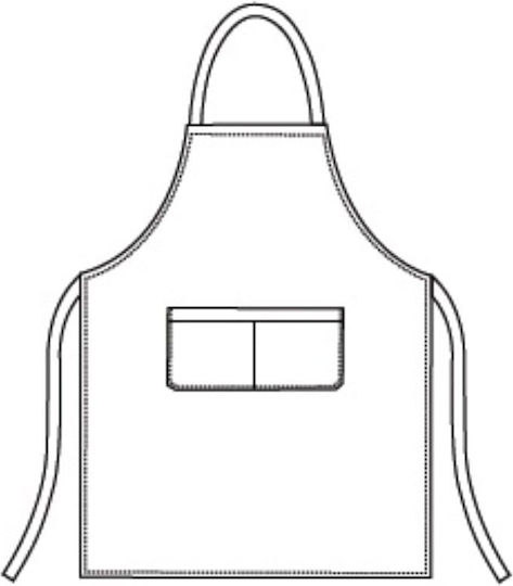 Egochef Apron Full Body White