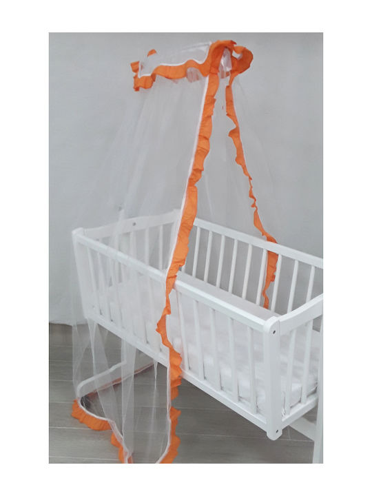 Beboulino Mückennetz Kinderbett aus Tüll 708-1300-0004 Orange 100x250cm
