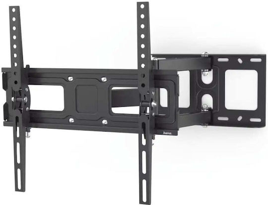 HAMA Fullmotion Βάση Τηλεόρασης Τοίχου έως 65" Μαύρο