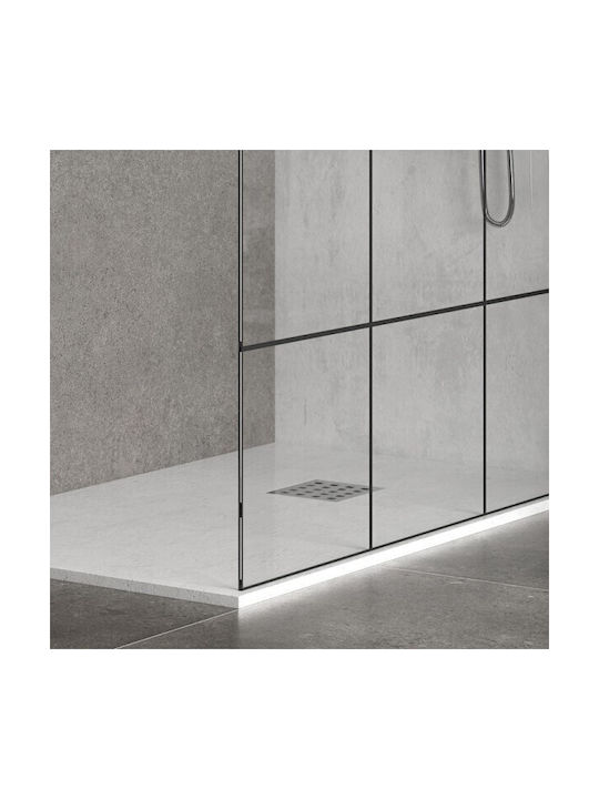 Karag Shower Screen for Shower 40x200cm Serigrafato