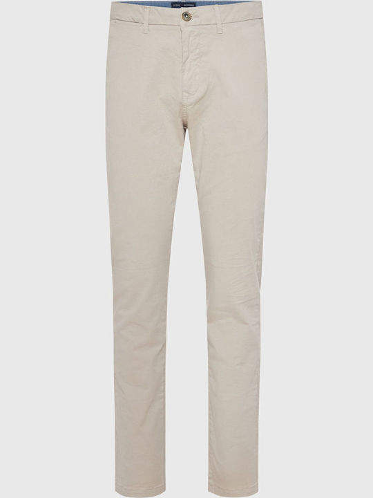 Trousers Chino Elastic in Regular Fit Grey Pagou