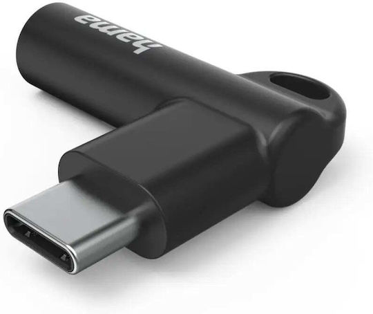 HAMA Конвертор USB-C женски към 3.5mm женски Черен 1бр 00201701