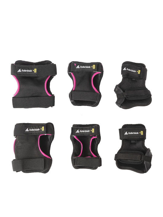 Rollerblade Skate Gear Schutzausrüstung Set für Rollers Schwarz