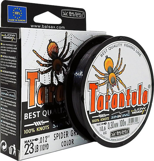 Balsax Tarantula Fishing Line 300m Grey 0.50mm