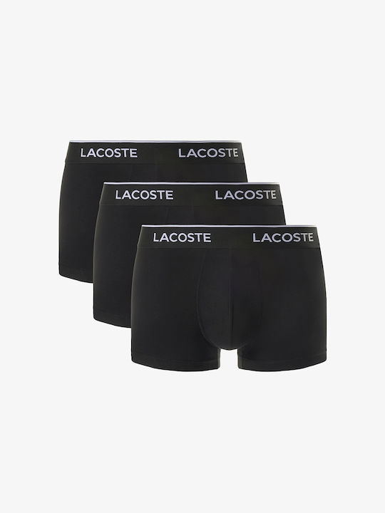 Lacoste Μποξεράκια 3Pack Black