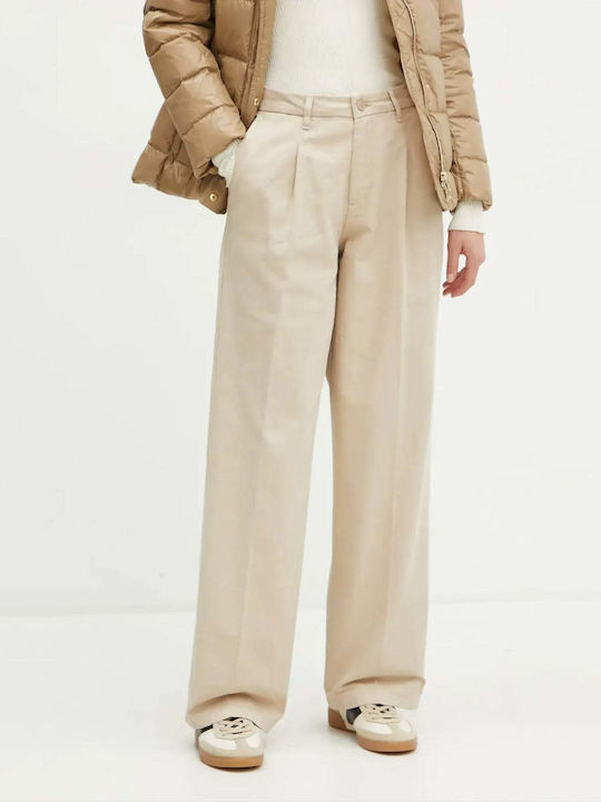 Dama Tesatura Pantaloni Ecru