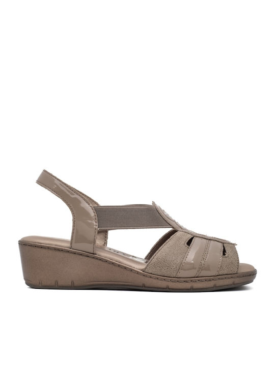 Anatomische Damenplattformen Beige