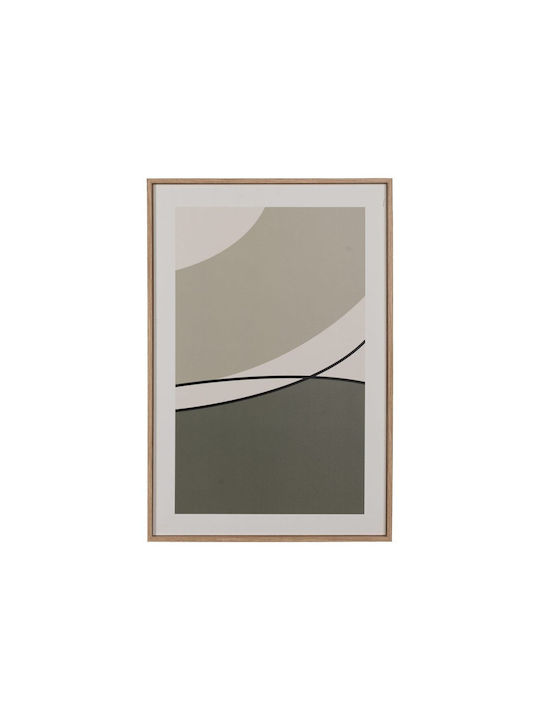 Wooden Green Paintings Set of 2pcs 40x3x60cm