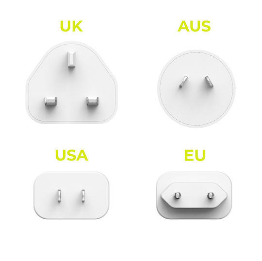 Mobile Origin Φορτιστής Χωρίς Καλώδιο GaN με Θύρα USB-A και Θύρα USB-C 30W Power Delivery Λευκός (MO14 EU,USA,UK,AUS)